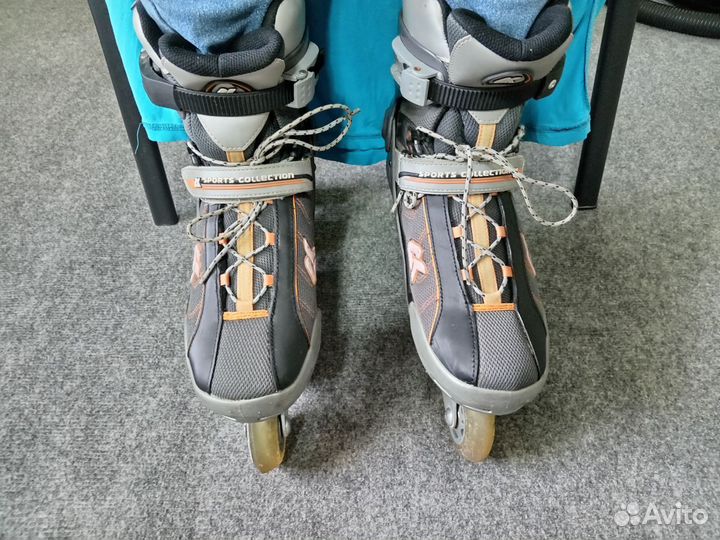Ролики/Роликовые коньки взрослые 45 размер