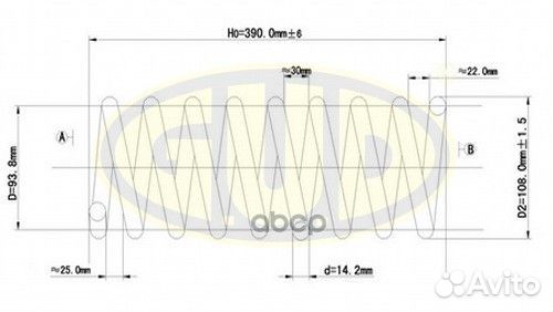 Пружина ходовой части перед прав/лев RA1926