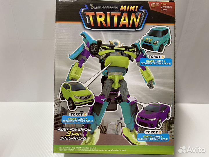 Трансформер тобот тритан 3в1 три вида
