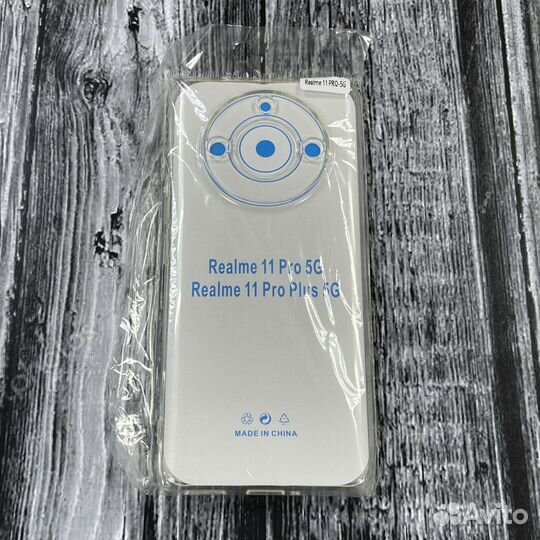 Чеxол пpoзрачный для Realme 11 Pro