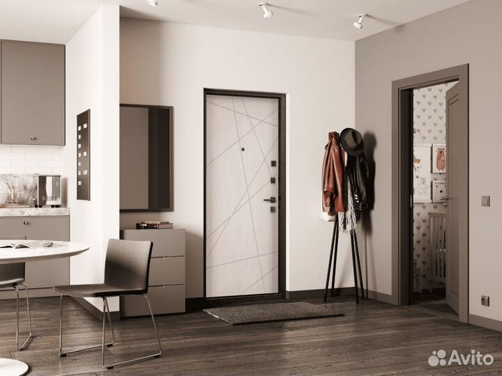 Входная дверь квартирная металлическая