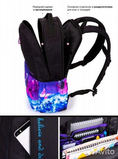 Рюкзак школьный для девочки новый