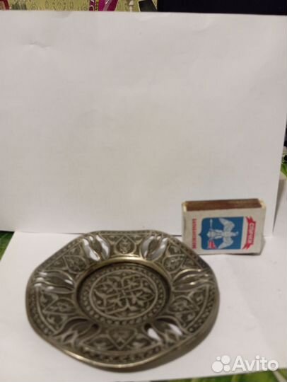 Блюдечко серебряное