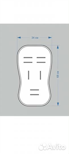 Матрасик в коляску в автокресло в автолюльку