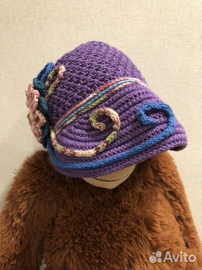 Кепка вязанная детская на 48-50