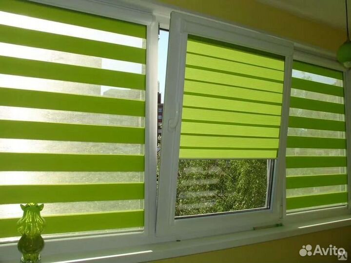 Жалюзи и рулонные шторы день ночь