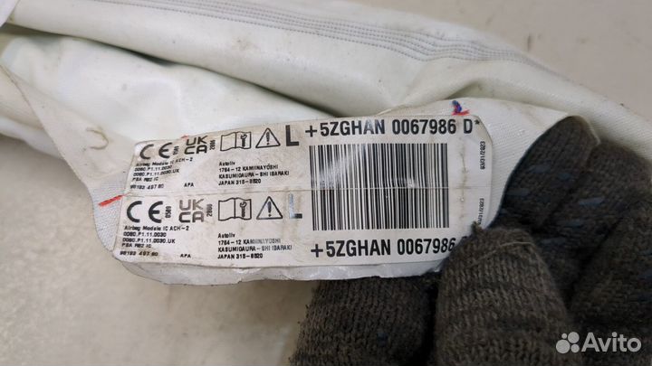 Подушка безопасности боковая Peugeot 508 2018, 2023