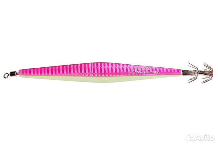 Кальмарница asari Squid Stinger 150гр, Shinning pink Lumo glow