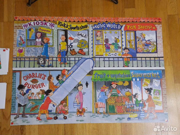 Магнитный плакат для изучения иностранных языков