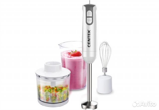 Блендер погружной Centek CT-1336, белый/серый
