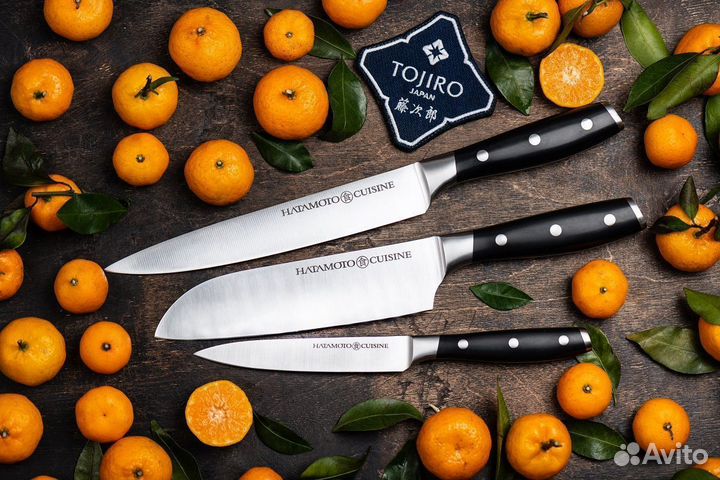 Набор кухонных ножей Hatamoto из 3 предметов H0070