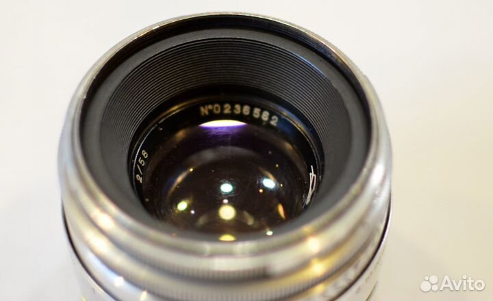 Фотообъектив Гелиос 44 белый №0236562