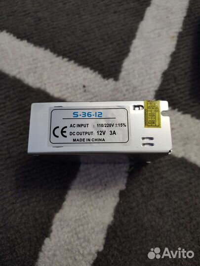 Блок питания 12v 3a