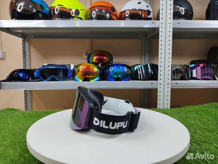 Маска сноубордическая, горнолыжная с магнитной лин