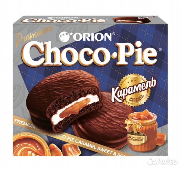 Пирожное Choco Pie Карамель 336г Orion