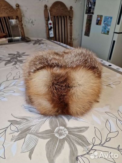 Шапка ушанка из лисы, бу