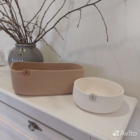 Корзина из шнура