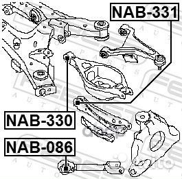 Сайлентблок заднего рычага NAB330 Febest