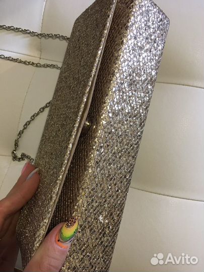 Клатч золото