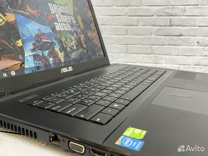 Большой мощный ноутбук Asus 17.3д/Nvidia/гарантия