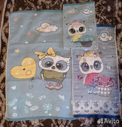 Полотенце стеганый лен новое