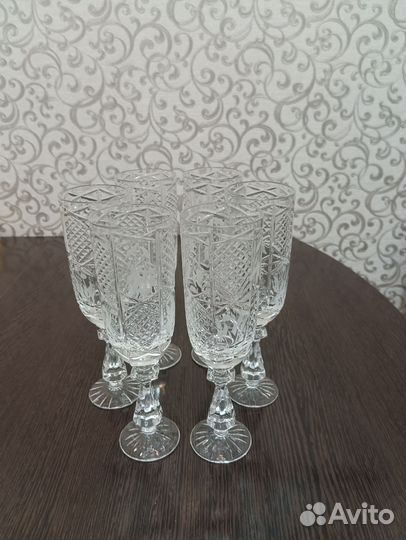 Хрустальные фужеры 20,5см