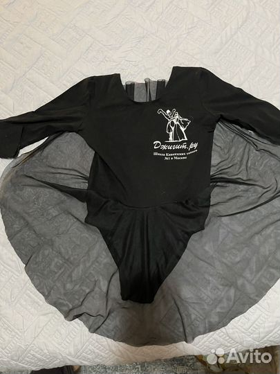 Купальник для танцев черный