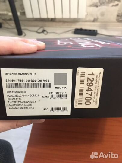 Материнская плата msi mpg z390 gaming plus