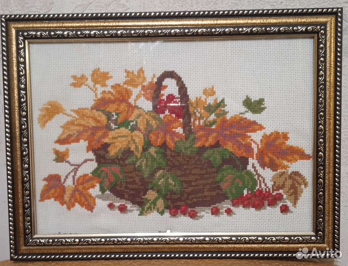 Картина вышитая крестом 2535 см