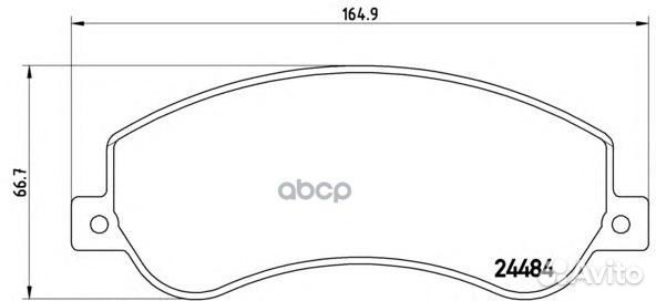 Колодки тормозные дисковые передн. VW amarok (2