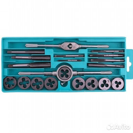 Набор плашек и метчиков 20шт, JinFeng