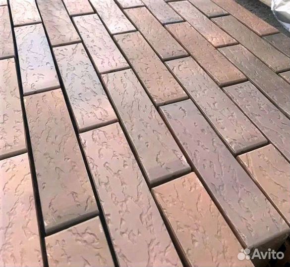 Кирпич лицевой керамический старый дуб графит вкз