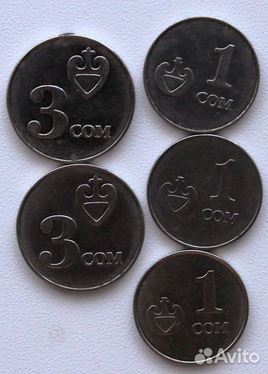 Монеты Кz 93, 20 г., Киргизия, Украина, Китай