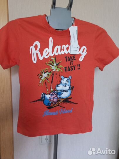 Футболка детская для мальчика рост 122 новая