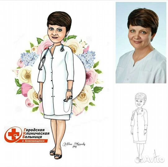 Рисую на заказ мультишаржи, шарж