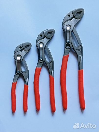 Набор клещей кобра Knipex 125мм, 150мм, 180мм