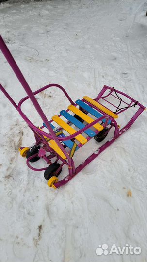 Детские санки коляска