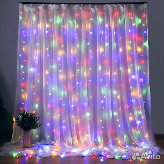 Штора гирлянда