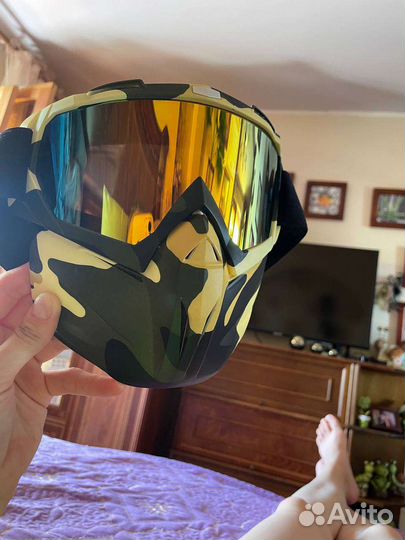 Горнолыжные очки мотоочки тактическая маска