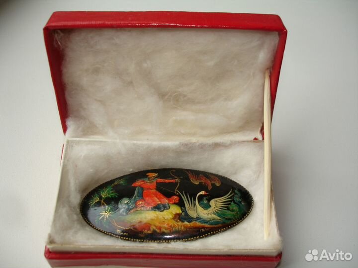 Брошь Палех Авторская