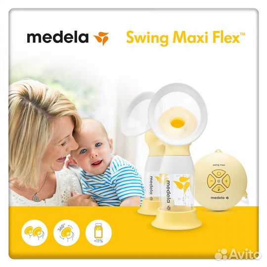 Молокоотсос medela swing maxi flex