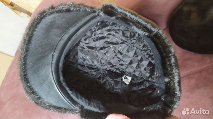 Меховая мужская кепка новая (нерпа)