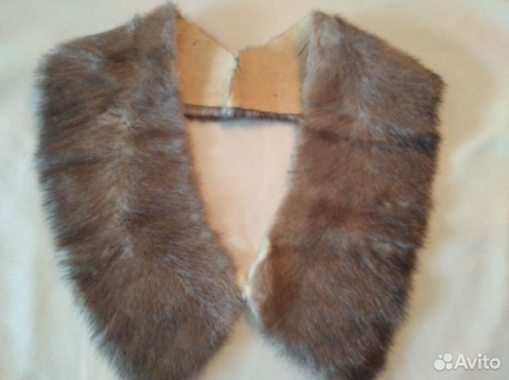 Воротники из норки и овчины натуральные шапка