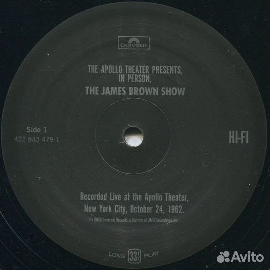 Виниловые пластинки James Brown Live AT the Apollo