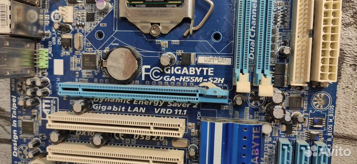 Материнская плата 1156 с процессором (комплект)