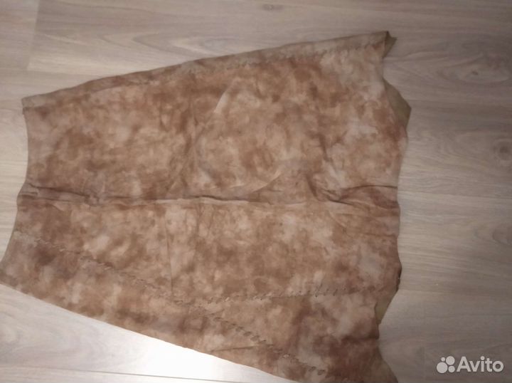 Юбка длинная замша