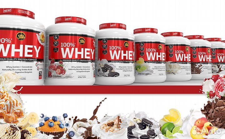 Протеин All Stars 100% Whey Protein, 2270 г