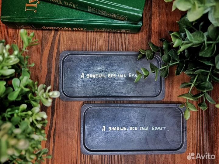 Подсвечник/Подставка из гипса прямоугольные