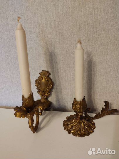 Подсвечники винтаж латунь