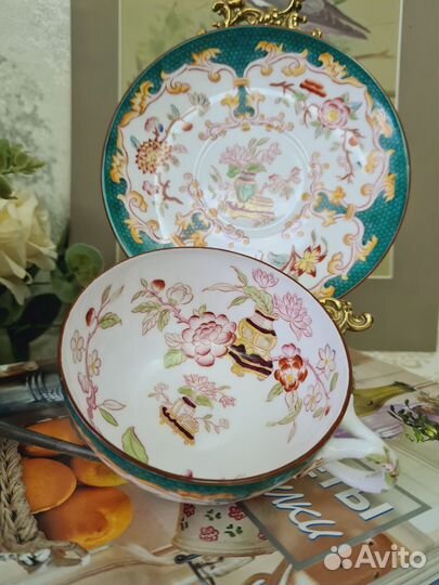 Старинная чашка с блюдцем. Франция